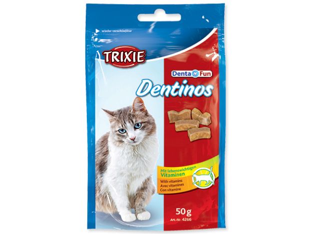 Picture of Kousky TRIXIE Cat Dentinos s vitamíny 50g