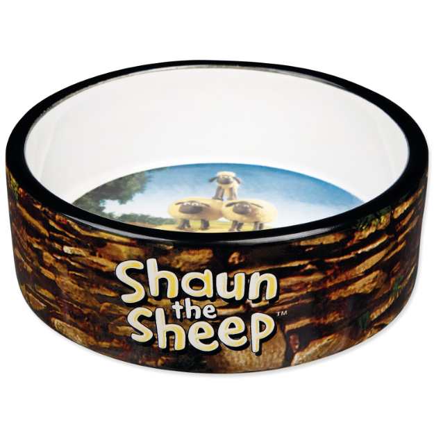 Miska TRIXIE Shaun the Sheep keramická hnedá 12 cm 0,3l