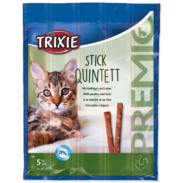 Tycinky TRIXIE Cat Premio Quadro jehne a drubež 20g
