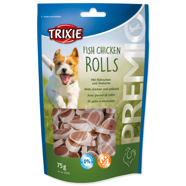 Rolky TRIXIE Dog kure + treska 75g