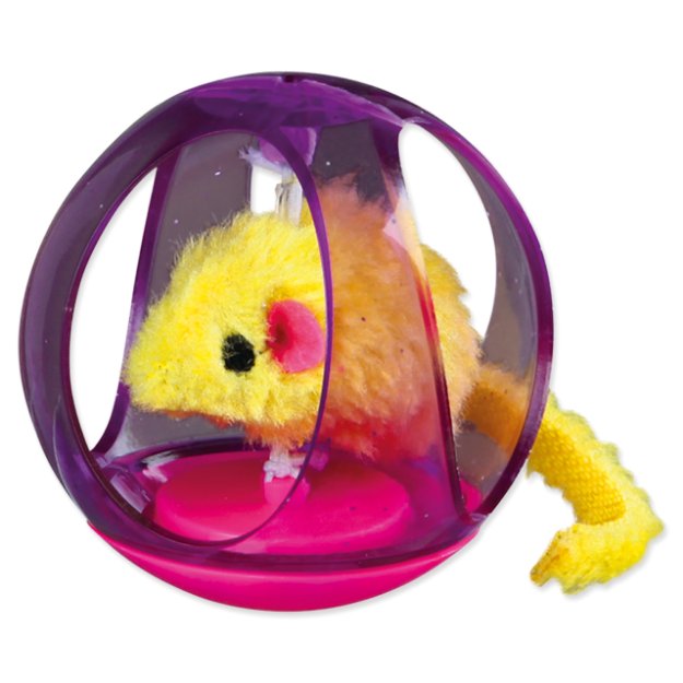 Hracka TRIXIE mícek Bobo s plyšovou myškou 6 cm 