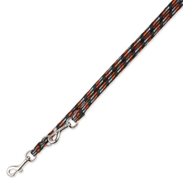 Vodítko TRIXIE Mountain Rope nastavitelné cerno-oranžové L-XL 